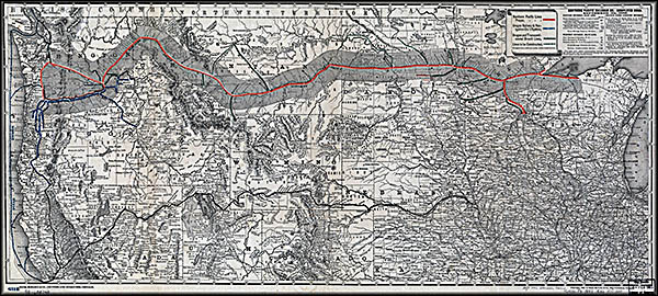 Map of the Northern Pacifc Railroad