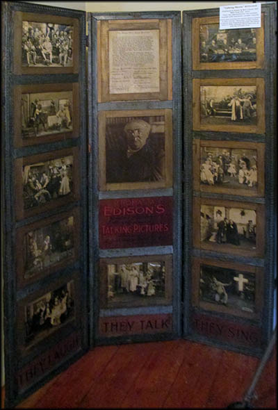 Birthplace of Thomas Edison Museum Display of Edison Movies with Sound