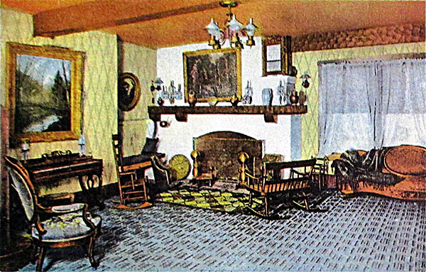 Chagrin Falls Museum Crane Cottage Sitting Room (Postcard)