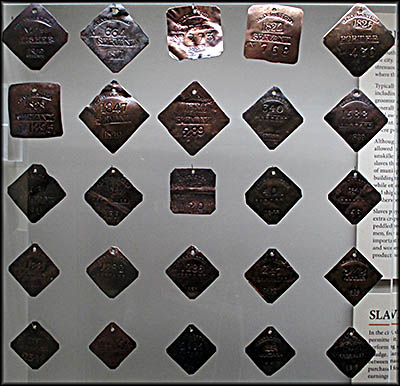 Charleston Museum slave badge (Exhibit L)