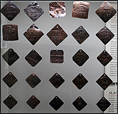 Charleston Museum slave badge (Exhibit L)