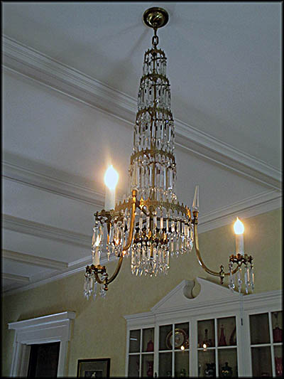 Cooke-Dorn House This chandelier was purchased by Jay Cooke for his parents.