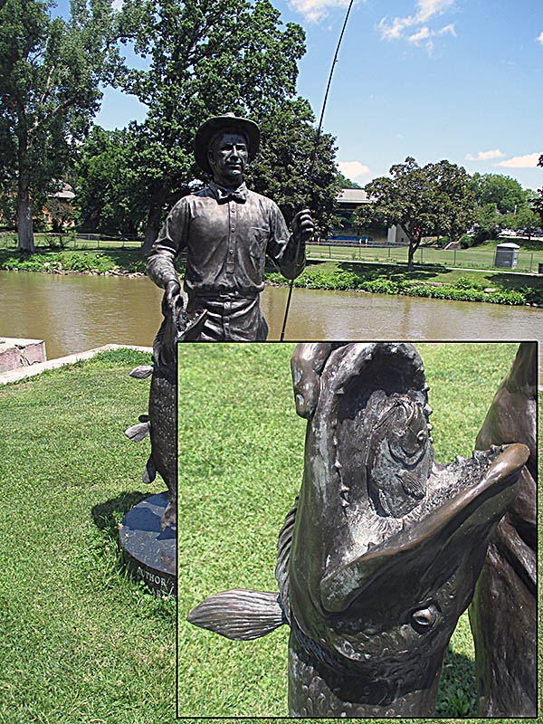 Curwood Castle James Curwood Statue