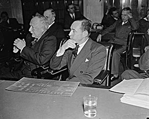 Edsel Ford blaming the sale of the DT&I on interference at a Congressional hearing on January 8, 1938