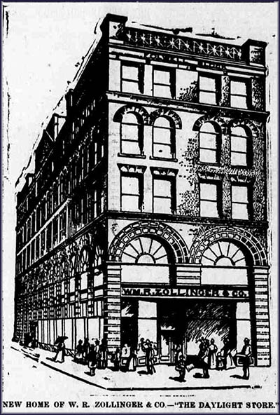 The Folwell Building in Canton, Ohio, served as the home for the Zollinger & Company department store. It is where the portable vacuum cleaner was invented.