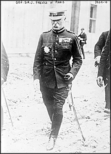 General John French, Head of the British Expeditionary Force (BEF) in Belgium and France