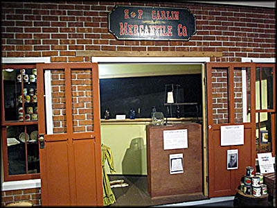 Hancock Historical Museum Replica of Squire Carlin's General Store