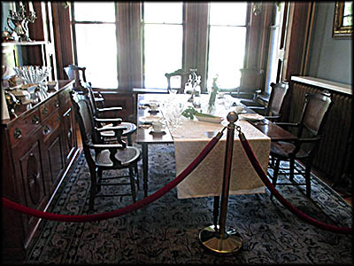 Hancock Historical Museum Hull-Flater House Formal Dining Room