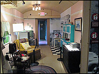 Dennison Railroad Depot Museum Homefront Living Room