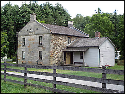 Hale Farm & Village This house is so heavy it had to be transferred from its original place to Hale Village one stone at a time