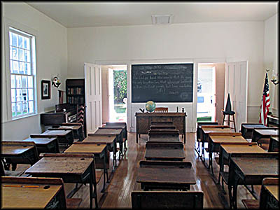 Jefferson Depot Village Inside Schoolhouse