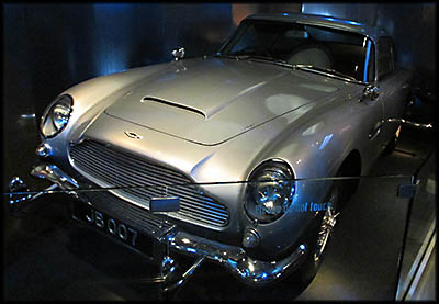 International Spy Museum Aston Martin from the James Bond film Goldfinger