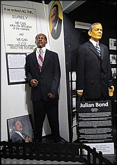 National Great Blacks in Wax Museum Jesse Jackson (left) and Julian Bond (right)