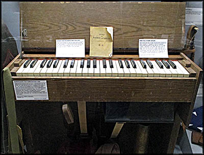 Motts Military Museum This portable organ was used during World War I for services by Chaplain Raymond Prior Sanford.
