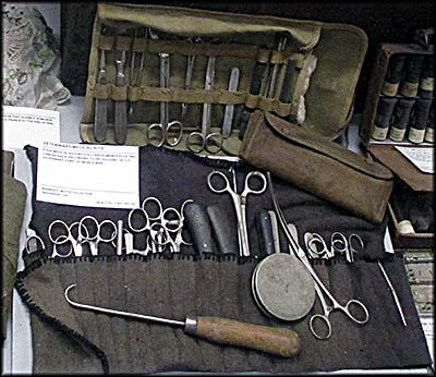 Motts Military Museum World War I Veterinarian Tools
