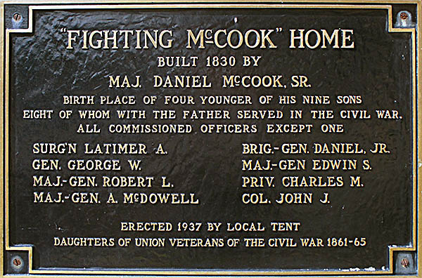 Fighting McCooks Plaque