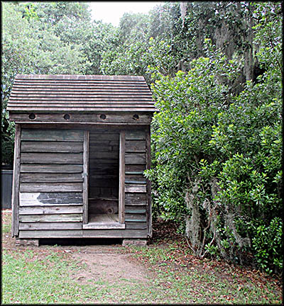 McLeod Plantation Historic Site No indoor plumbing for the McLeod family. This is an outhouse