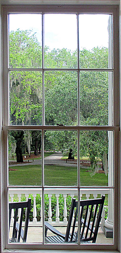 McLeod Plantation Historic Site View of the "front" from inside the main house