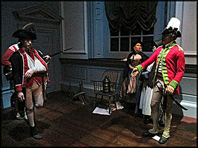 Museum of the American Revolution After the British captured Philadelphia, they imprisoned some prisoners of war in Independence Hall. Ill-treated, Quaker woman tended to them.