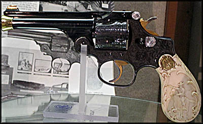 National Packard Museum It is unlikely this Smith & Wesson pistol ordered from Tiffany's by James Packard was ever fired