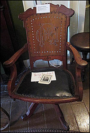 Guernsey County Historic Museum This is the chair President McKinley sat in when he was in the Ohio House of Representatives