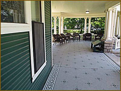 Warren G. Harding Presidential Site Front porch from which Warren G. Harding gave most of his speeches while running for president.