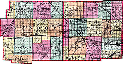 Buried Treasure in Ohio Wyandot County Map Buried Treasure in Ohio Wyandot County Map