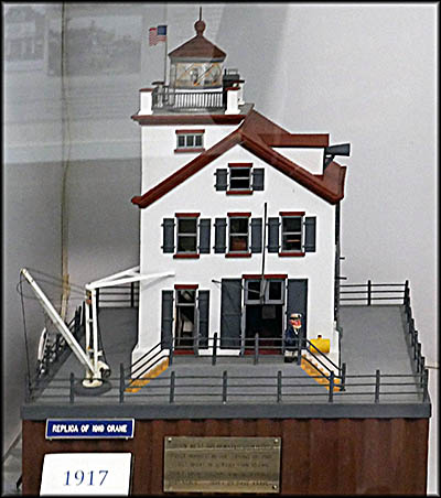 Lorain Historical Society  A model made by Dave Klamer of Lorain's iconic light house.
