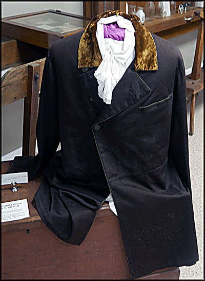 Medina Historical Society This frock coat from around 1811 belonged to George Burr. The shirt beneath it from around 1835 belonged to Rev. Anson Clark.