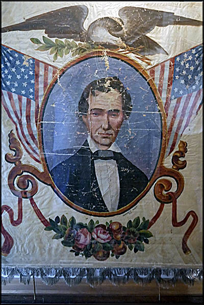 Medina Historical Society Lincoln 1860 Election Banner
