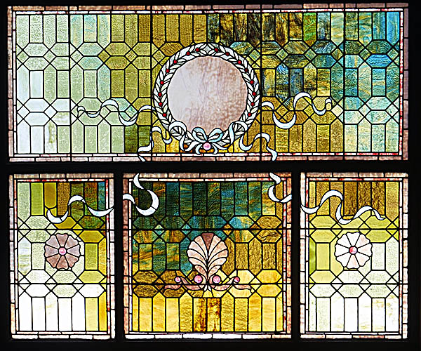 Medina Historical Society Stained Glass Window in the McDowell-Phillips House