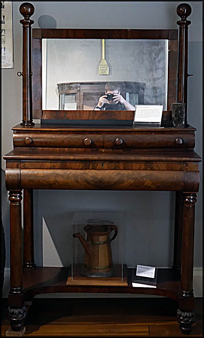 Milan Museum—This sideboard was once in Milan's Eagle Tavern.