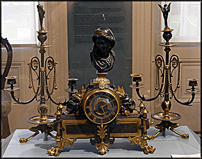 Milan Museum—Clock with Candelabras